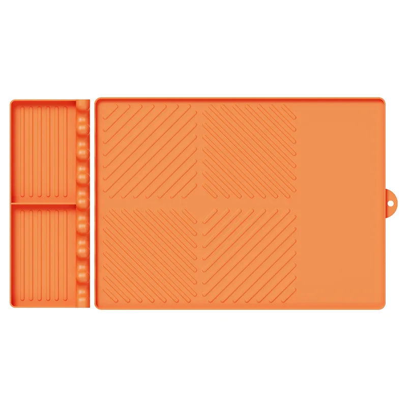 Heat Resistant Silicone Griddle Tool Mat – Grill Side Shelf Mat & BBQ Utensil Rest – Great for Flat Top Griddles & Outdoor Cooking