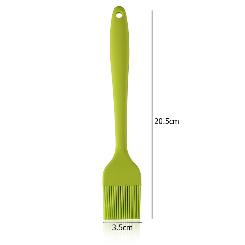 Heat Resistant Silicone Basting Brush – Pastry & Oil Brush for BBQ, Cooking & Baking – Best for Glazing, Marinating & Grilling – Available in Red, Yellow, Green, Pink, Blue & Black Colours