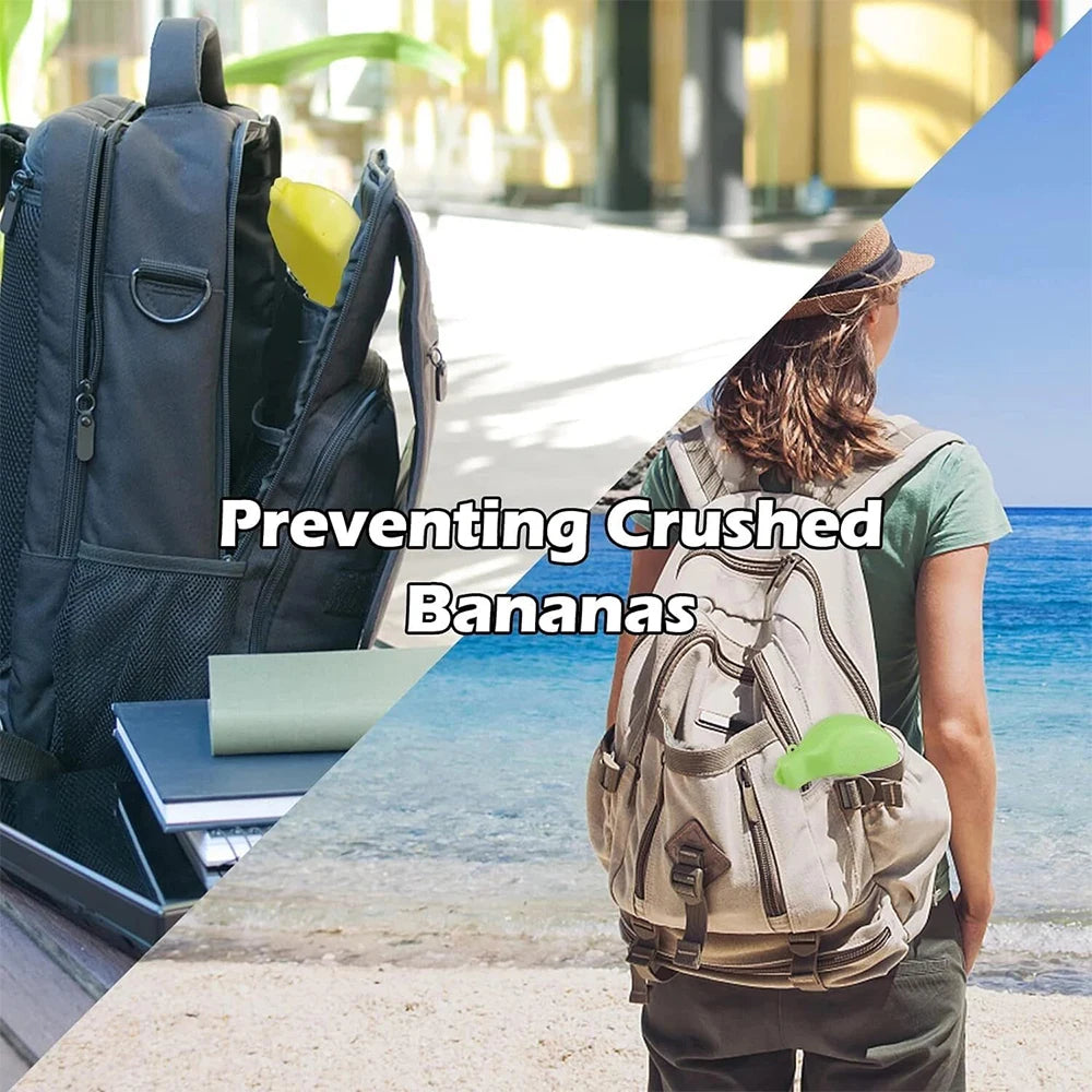 Portable Plastic Banana Case – BPA-Free Banana Holder & Keeper – Perfect for Lunch Boxes, Picnics, Hiking & Travel