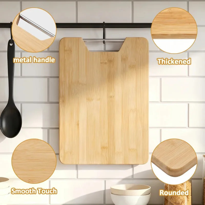 Bamboo Breakfast Boards – Small Wooden Chopping & Serving Boards – Ideal for Bread, Cheese & Snacks – Available in 1, 2 & 3 Packs