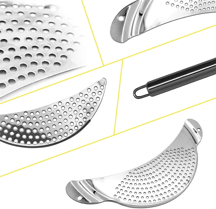 Stainless Steel Pot Strainer with Handle – Pasta Colander Insert & Pan Drainer – Ideal for Draining Pasta & Vegetables from Different Pots