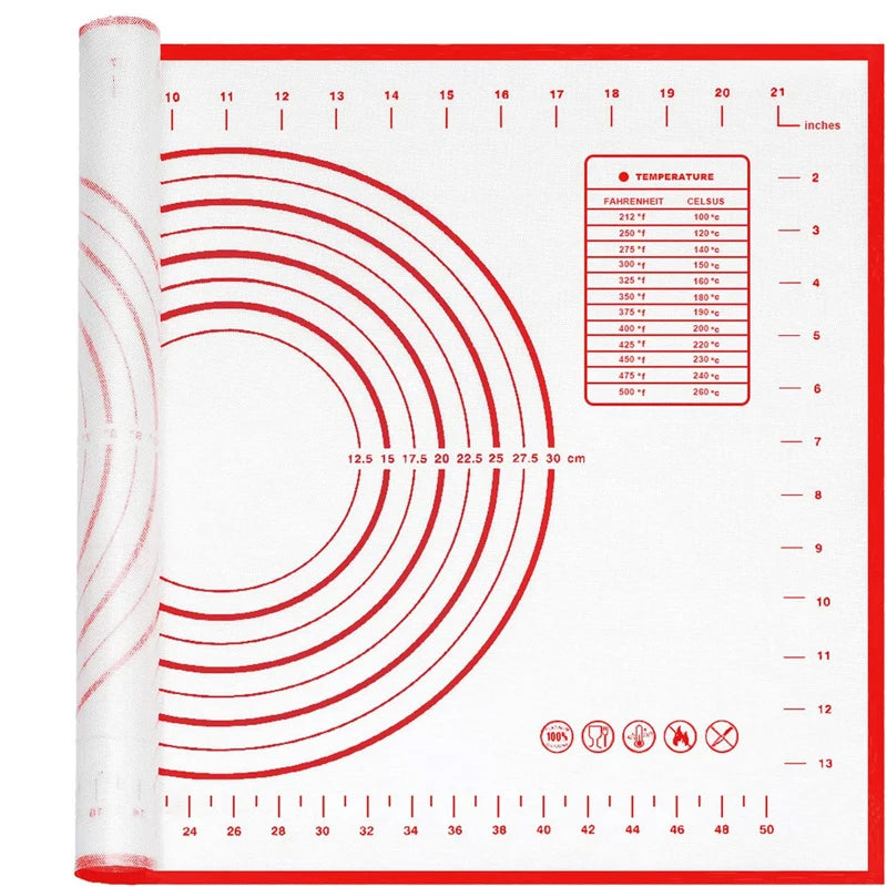 Silicone Pastry & Baking Mat with Measurements