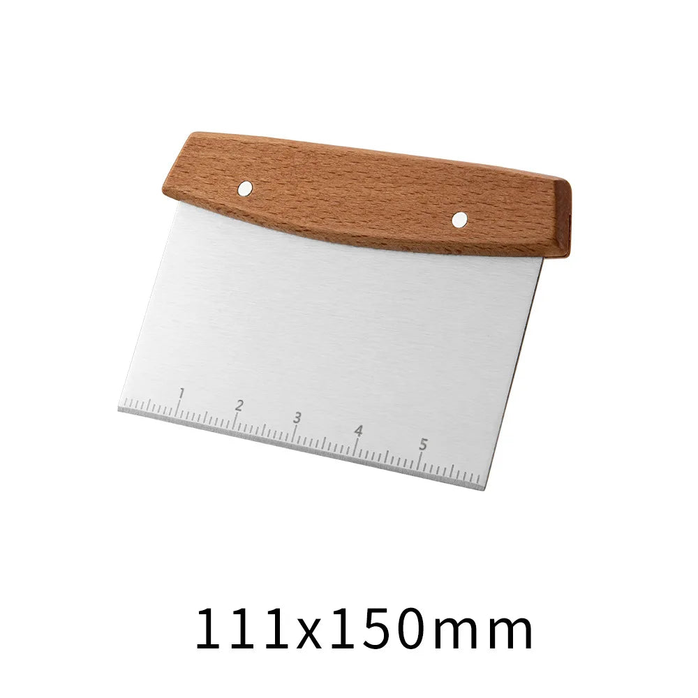 Stainless Steel Griddle Spatula Bench Scraper Griddle Scraper Dough Scraper