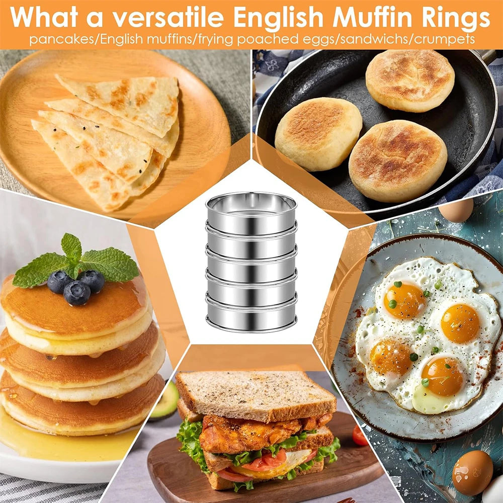 Stainless Steel Muffin & Crumpet Rings