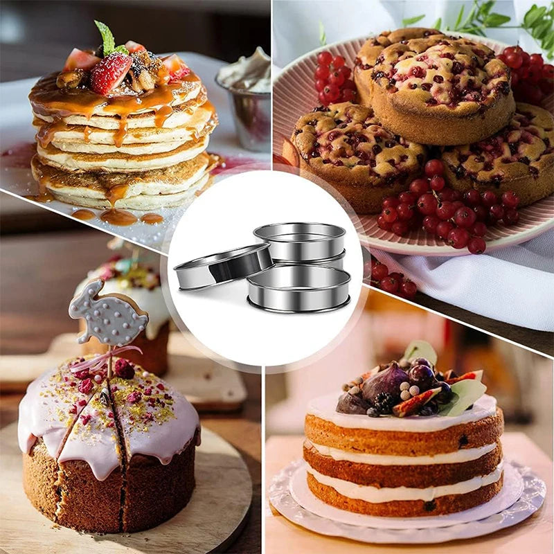 Stainless Steel Muffin & Tart Rings 10.5cm