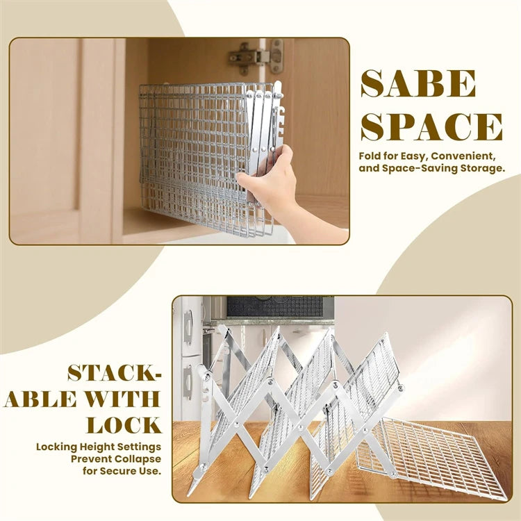 4-Tier Collapsible Stainless Steel UK Standard Shipping (7-12 business days) Prep: 1-3 days → Delivery: 7-12 days