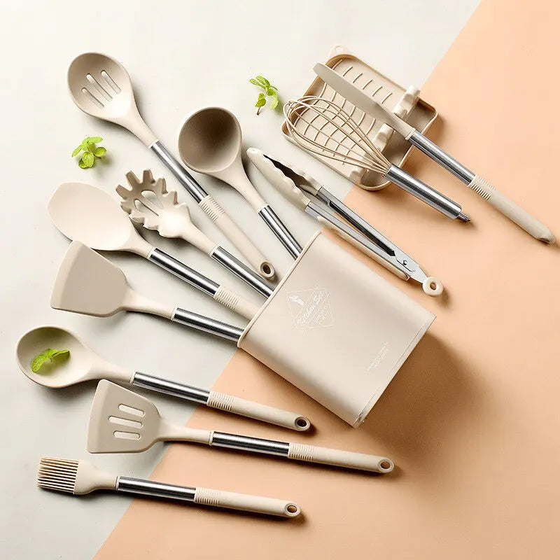 Silicone Kitchen Utensil Set — 13 Piece