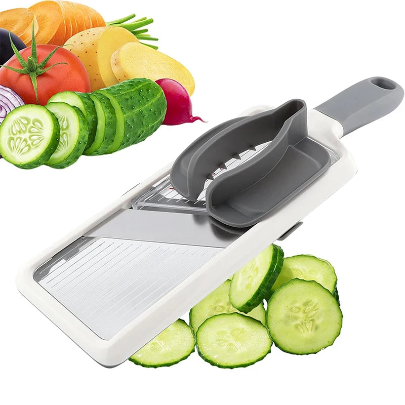Handheld Mandoline Slicer with Adjustable Stainless Steel Blade Mandoline Slicer