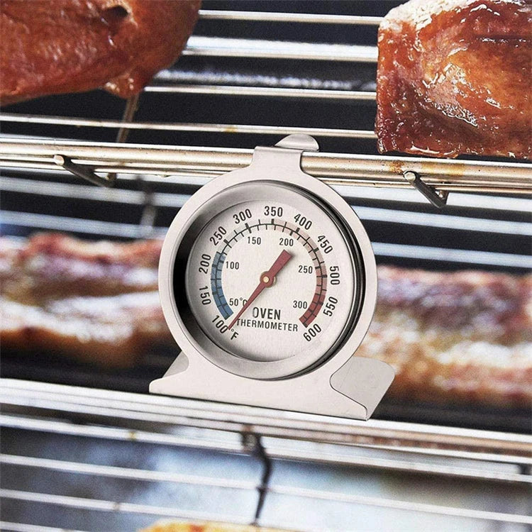 Stainless Steel Oven Thermometer 50–300°C – Large Dial Instant Read Cooking Thermometer – Ideal for Ovens, Grills & Smokers – Available in 1, 2 & 4 Pieces