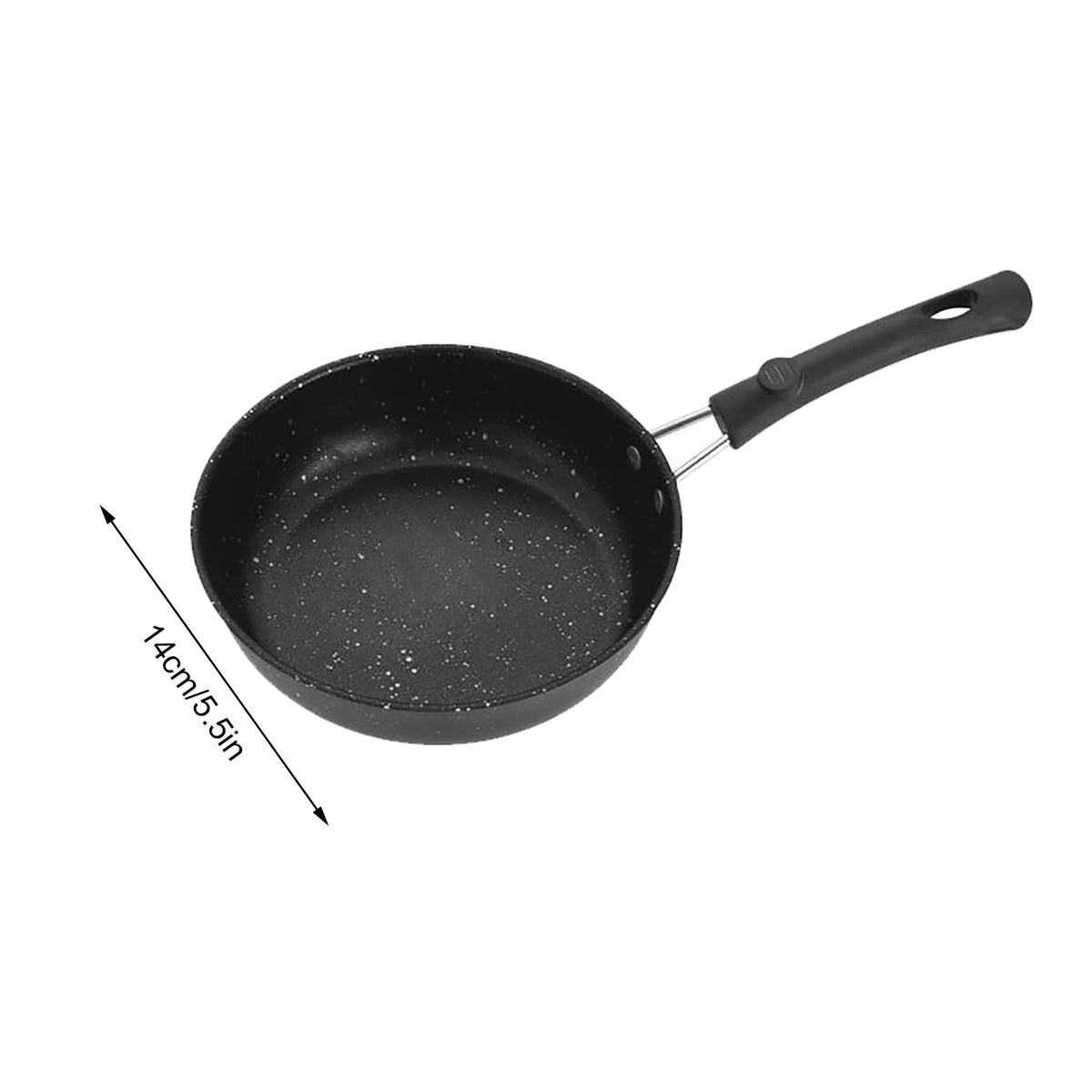 Mini Non-Stick Frying Pan – Thick Cast Iron Omelette Pan with Stone Coating – Perfect for Eggs, Pancakes & Steaks – Available in 12cm, 14cm, 16cm, 18cm & 20cm