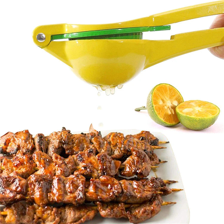 2-in-1 Aluminium Alloy Lemon Squeezer – Manual Citrus Press for Lemons, Limes & Oranges – Perfect for Fresh Juice & Dressings