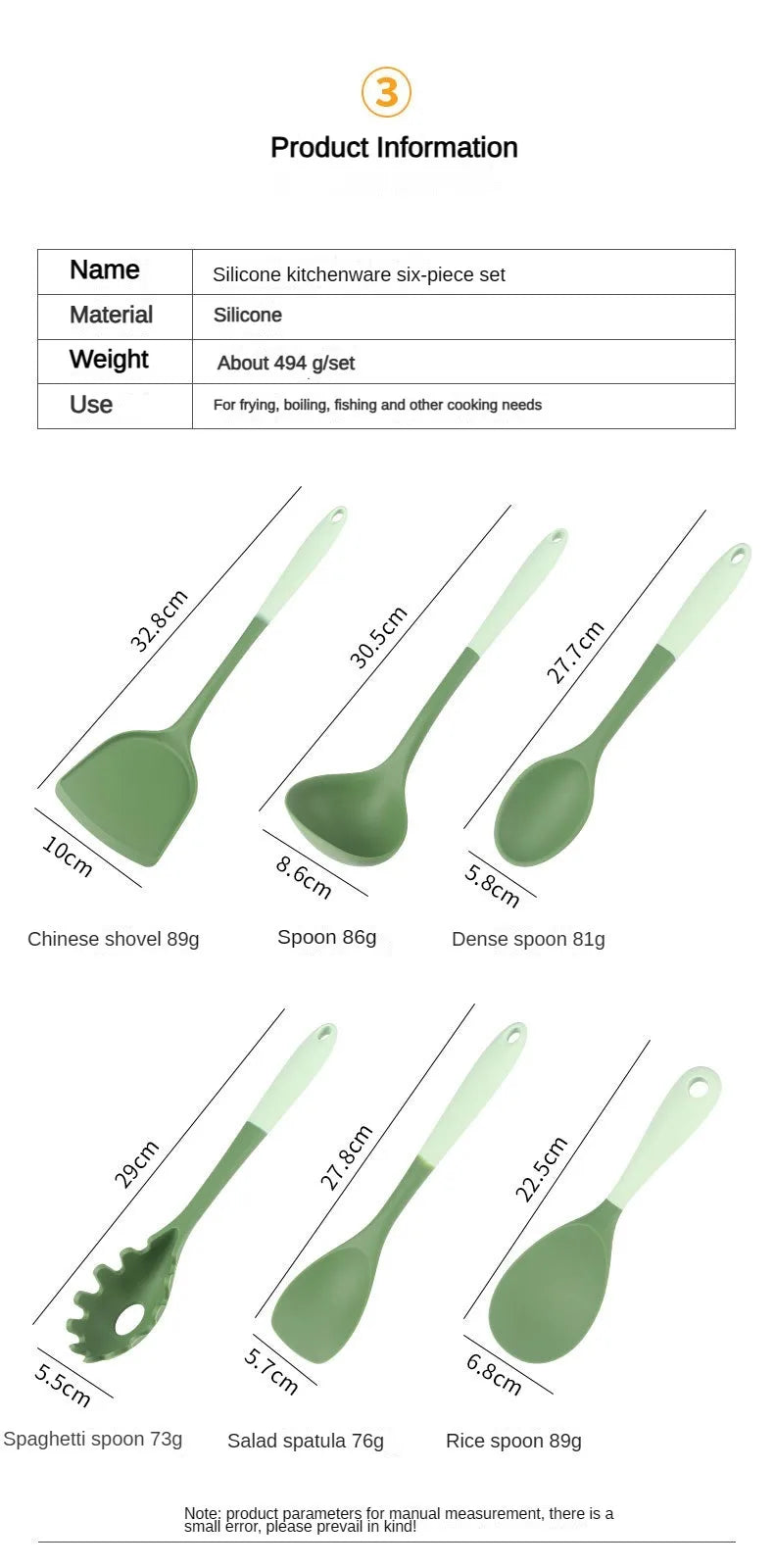 Silicone Kitchen Utensil Set