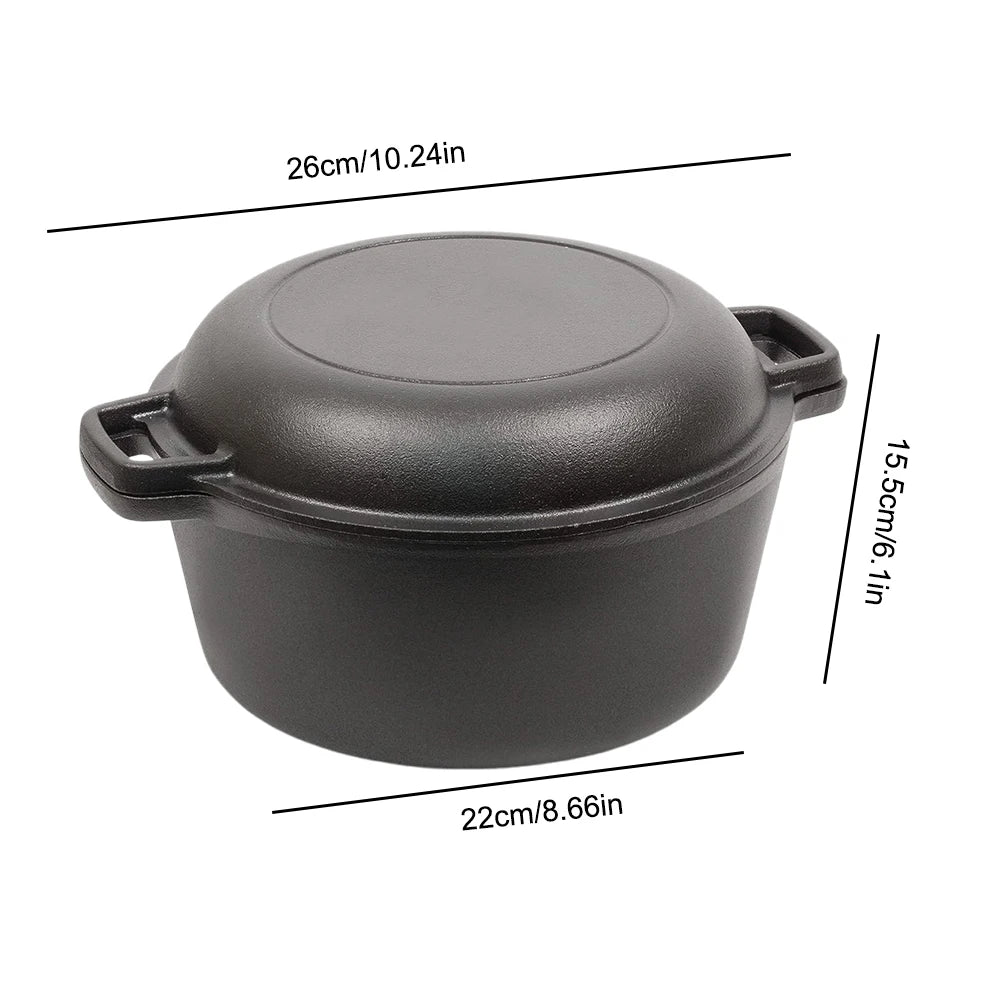 Non-Stick Deep Stew Pot with Lid, Anti-Scald Tongs & Silicone Pad – Cast Aluminium Casserole Saucepan – Perfect for Stews, Soups & Braising