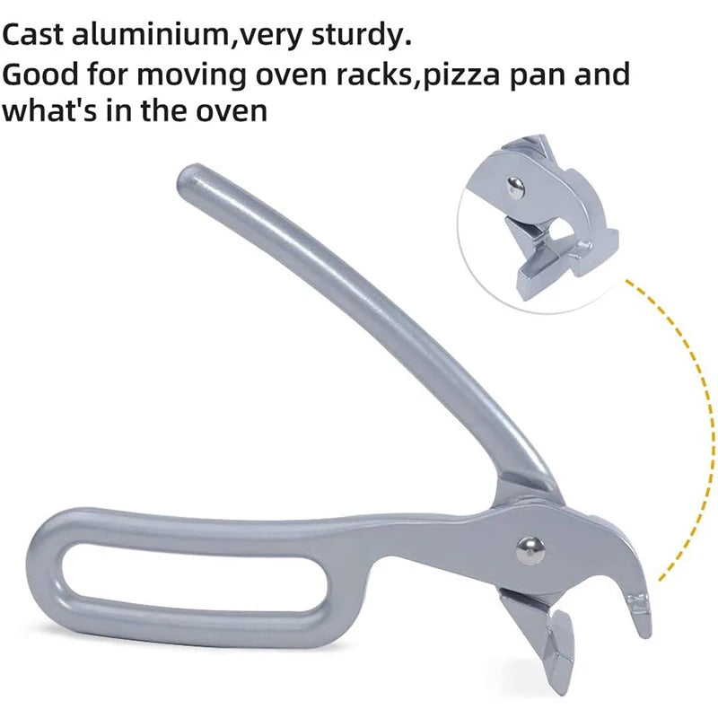 Cast Aluminium Pan Gripper Clamp – Anti-Scald Plate, Bowl & Pizza Pan Lifter – Best for Lifting Hot Dishes from Ovens & Steamers