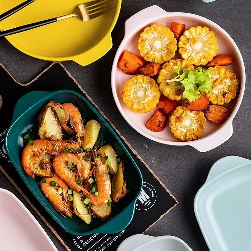Ceramic Baking Dish — Oven-Safe Au Gratin Dish