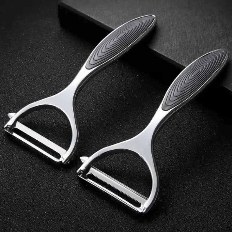 Stainless Steel Potato & Carrot Peeler – Multi-Function Vegetable Peeler & Grater with Ergonomic Handle – Perfect for Fast, Easy Peeling