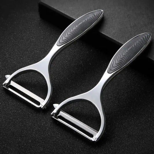 Stainless Steel Potato & Carrot Peeler – Multi-Function Vegetable Peeler & Grater with Ergonomic Handle – Perfect for Fast, Easy Peeling