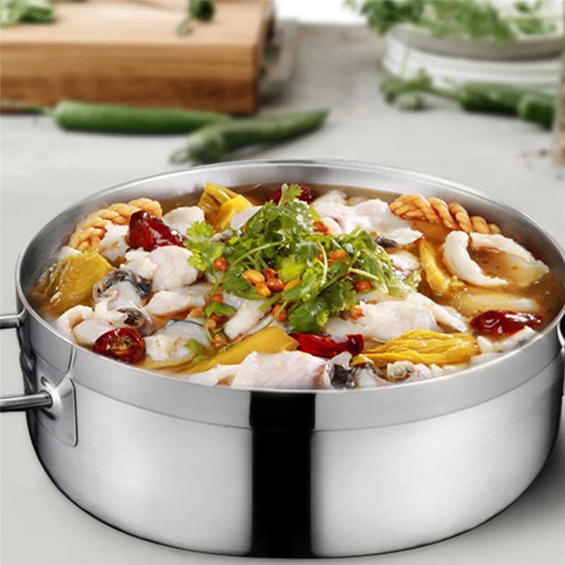 Stainless Steel Sauté Pan with Lid & Dual Handles – Durable, Even-Heat Deep Pan for Sautéing, Frying, Searing, Stewing, Simmering & One-Pot Meals – Compatible with Gas, Induction & Electric Stoves – Available in 26cm