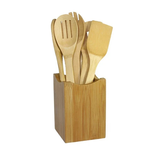 Bamboo Kitchen Utensil Set — 6 Piece