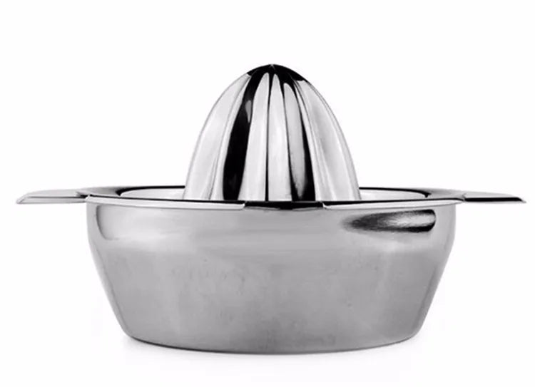 Stainless Steel Lemon Squeezer Cup with Reamer – Manual Citrus Juicer for Lemons & Oranges – Great for Fresh Juice & Cooking