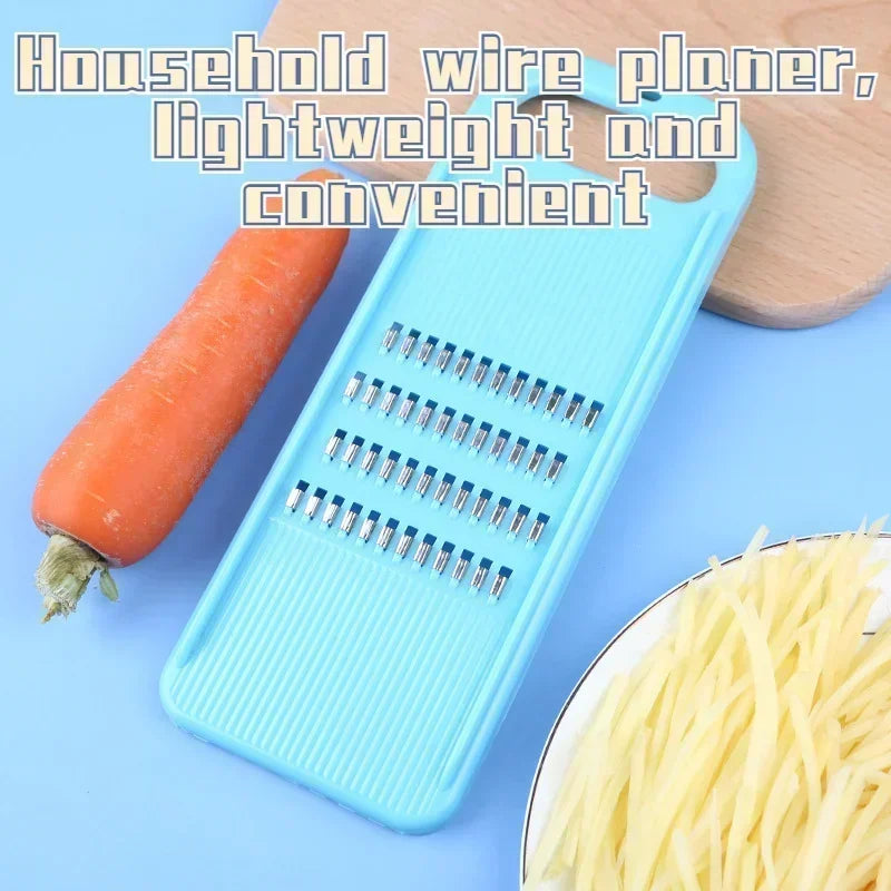 Manual Vegetable Grater & Slicer – Carrot & Cabbage Shredder with Stainless Steel Blades – Great for Salads, Coleslaw & Stir-Fries – Available in Blue, White & Green Colours