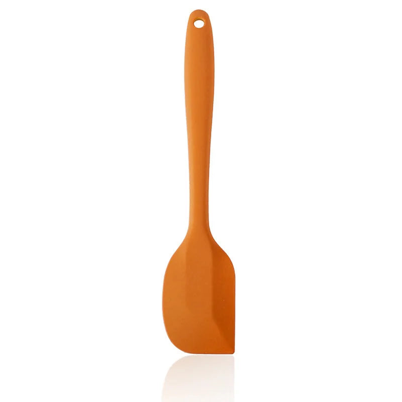 27cm Heat Resistant Silicone Spatula – Flexible Non-Stick Scraper for Baking & Cooking – Ideal for Mixing, Folding & Scraping Bowls – Available in Black, Blue, Orange, Pink, Red & Yellow Colours