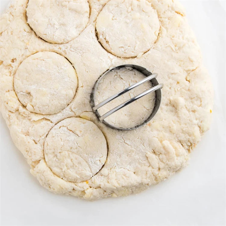 Stainless Steel Round Biscuit Cutter Set — 5 Piece