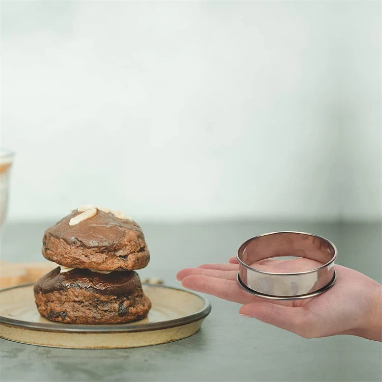 Stainless Steel Muffin & Tart Rings 10.5cm
