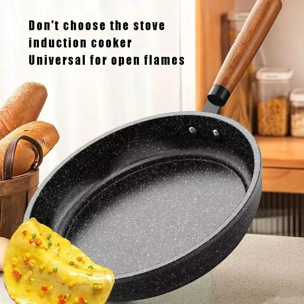 Maifan Stone Coating Non-Stick Frying Pan – Breakfast Skillet for Pancakes, Steaks, Searing, Frying Eggs & Omelettes – Available in 24cm, 26cm, 28cm & 30cm (No Lid) and 24cm, 26cm, 28cm (With Lid) Options