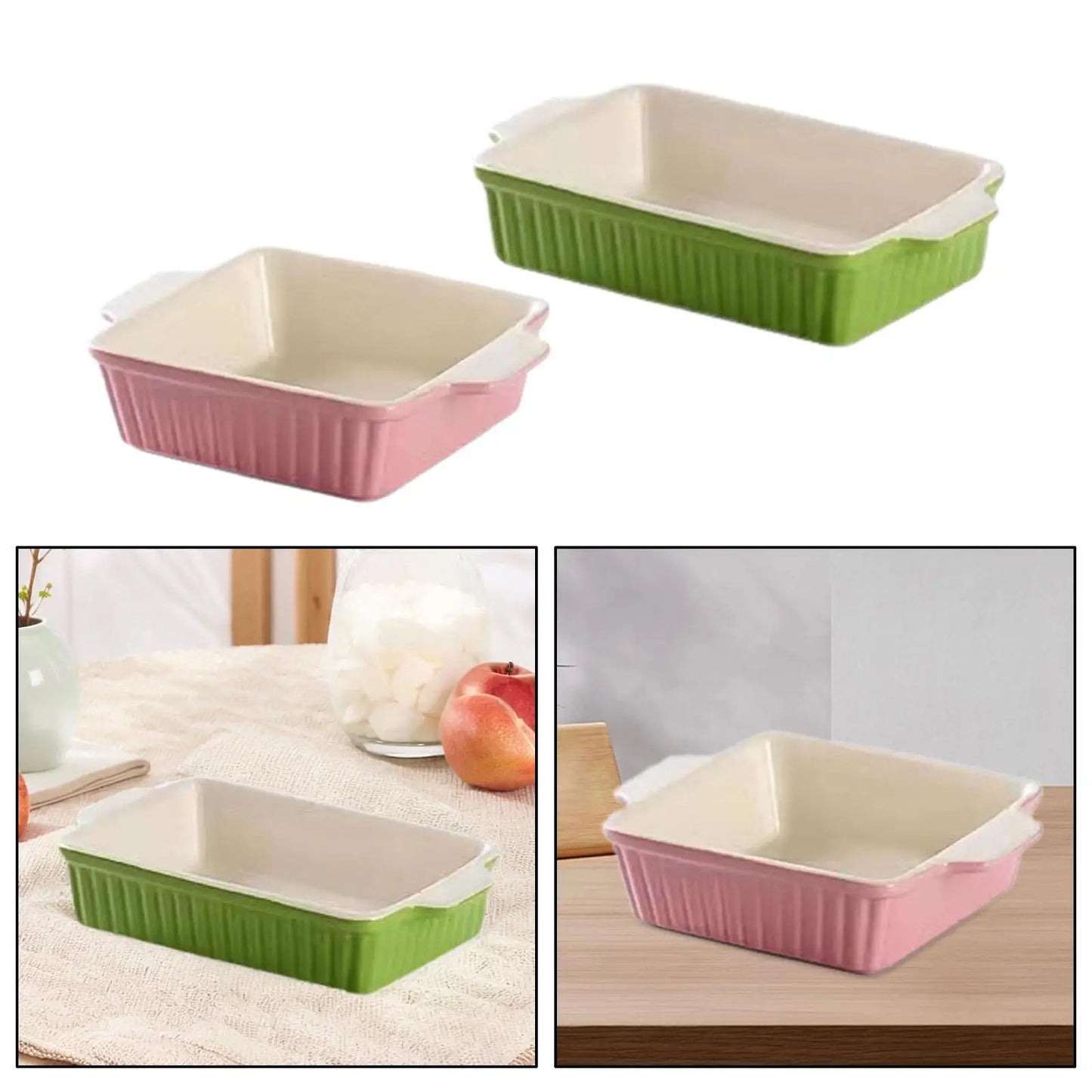 Ceramic Baking Dish with Handles