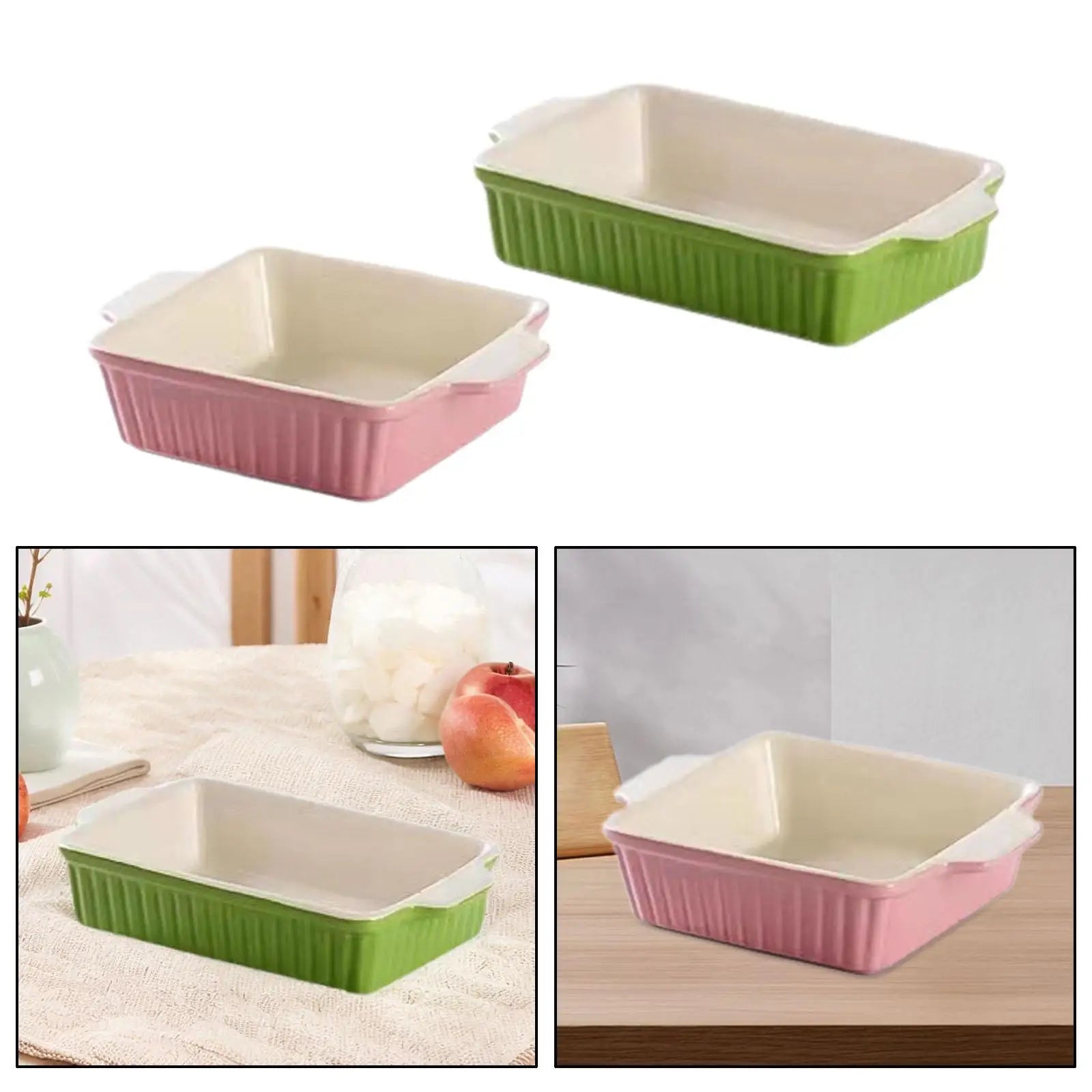 Ceramic Baking Dish with Handles
