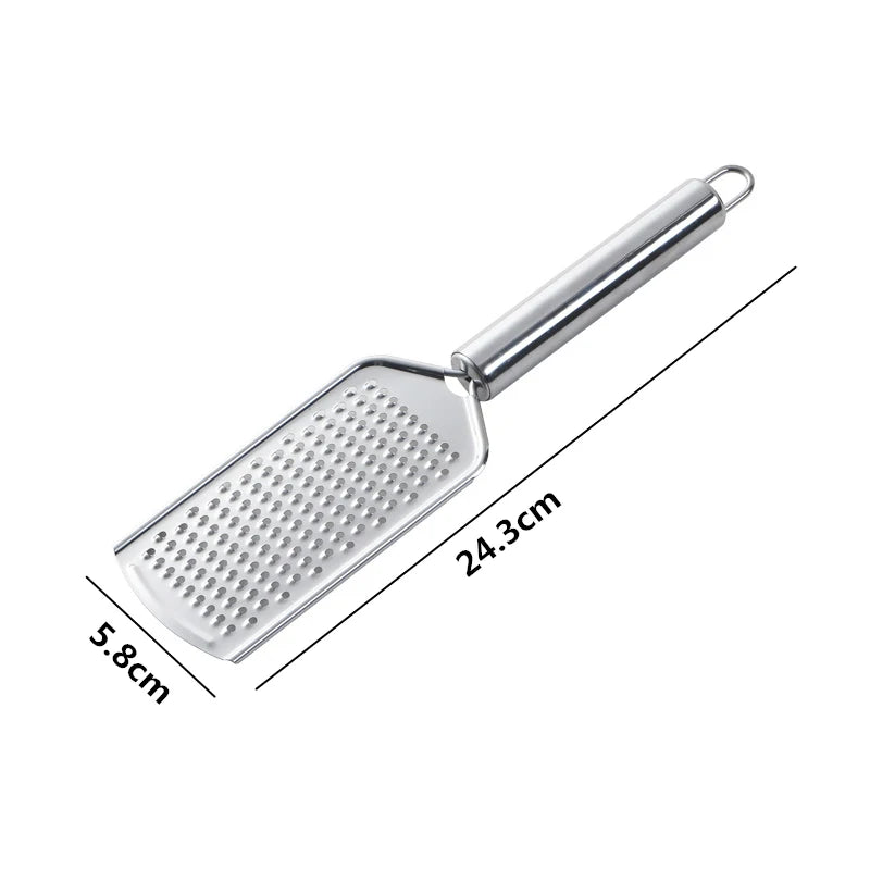 Mini Handheld Stainless Steel Cheese Grater – Cheese Shredder & Lemon Zester – Ideal for Cheese, Chocolate, Ginger & Garlic Style 2