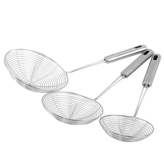 Fine Mesh Spider Strainer – Stainless Steel Skimmer Spoon with Long Handle – Ideal for Frying, Noodles & Blanching – Available in 11, 13, 15 & 17cm