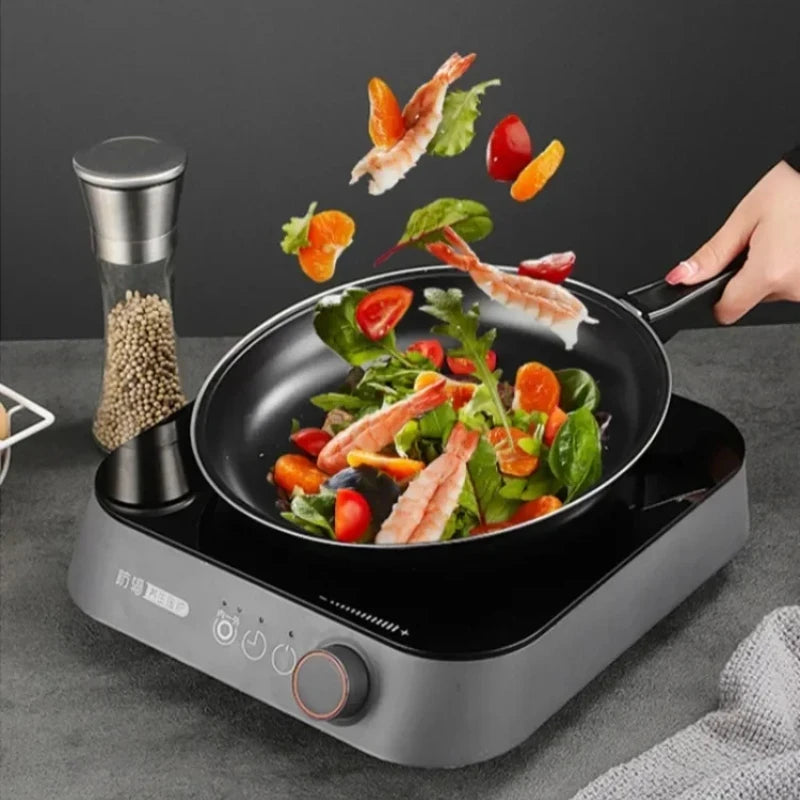 Non-Stick Frying Pan Set with Ergonomic Heat-Resistant Handles – Durable Skillets for Eggs, Pancakes, Searing, Sauces & Daily Meals – Compatible with Induction, Gas, Ceramic & Electric Cooktops – Set Includes 20cm, 25cm