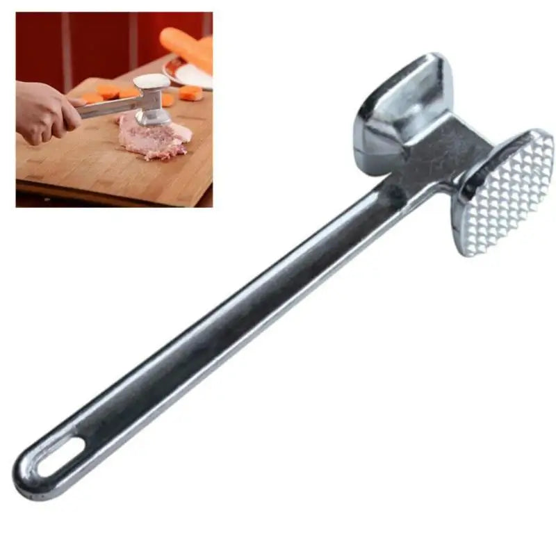 Meat Tenderiser Hammer – Double-Sided Metal Mallet for Pounding Steak & Chicken – Best for Tender Beef, Schnitzel & Escalopes