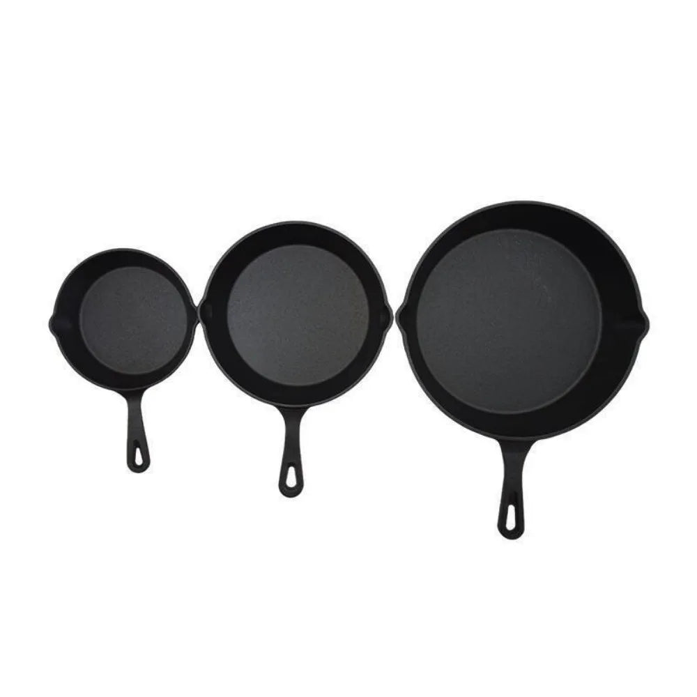Small Cast Iron Skillet with Pour Spouts – Frying Pan for Camping, Indoor & Outdoor Cooking – Perfect for Eggs, Cornbread & Single Portions – Available in 6 & 8 Inch