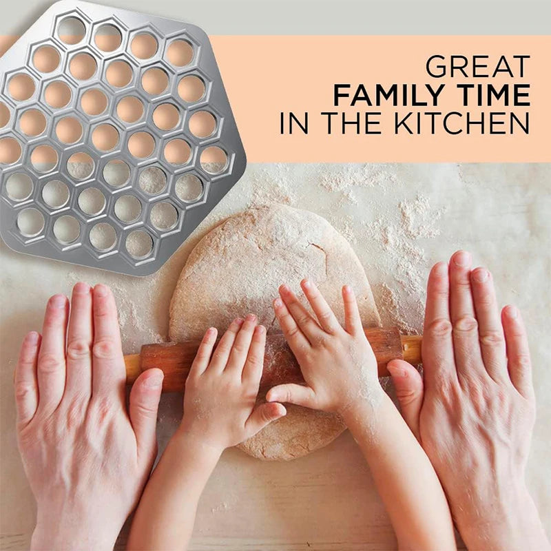 37 Hole Pelmeni & Ravioli Maker Mould – Russian Dumpling Maker & Cutter – Perfect for Handmade Dumplings, Ravioli & Pelmeni