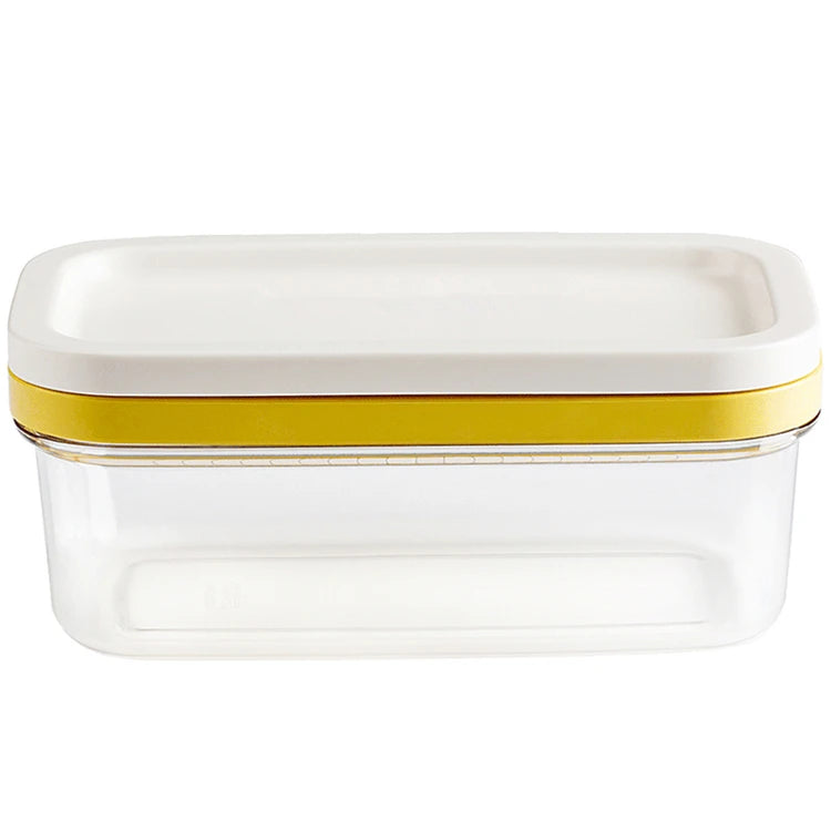 Stainless Steel Butter Dish with Lid & Cutter – Rectangle Butter Keeper & Container – Perfect for Storing & Slicing Butter in the Fridge