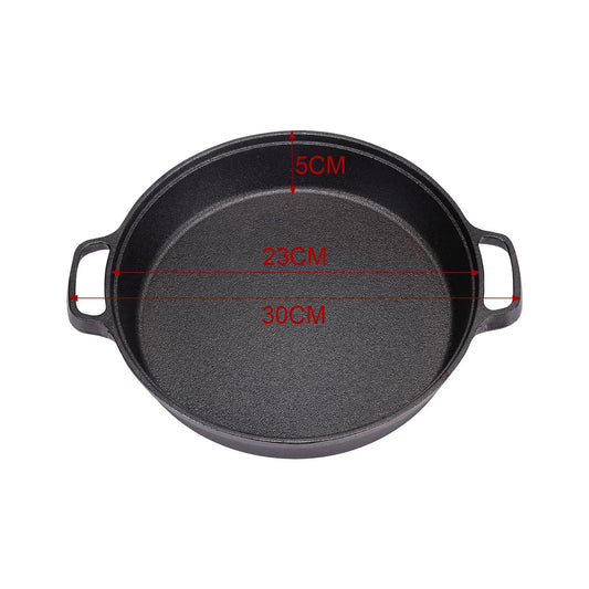 Pre-Seasoned Cast Iron Skillet 23cm, Oven & Stovetop Safe
