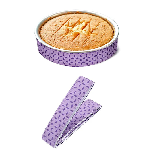 Bake Even Cake Pan Strips – Super Absorbent Thick Cotton Baking Strips – Best for Flat, Evenly Baked Cakes