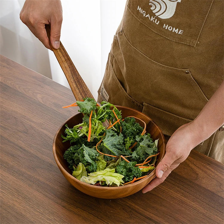 Acacia Wood Flat Cooking Spatula – Wooden Turner for Flipping & Scraping – Great for Nonstick Pans, Stir-Fries & Sautéing