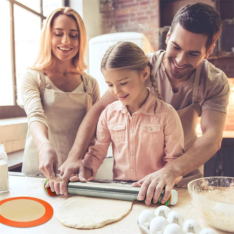 Round Non-Stick Silicone Baking Mat – Reusable Food Grade Oven Liner – Great for Macarons, Cookies & Pastry – Available in 13cm, 20cm & 23cm