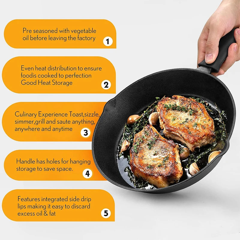 Pre-Seasoned Cast Iron Skillet