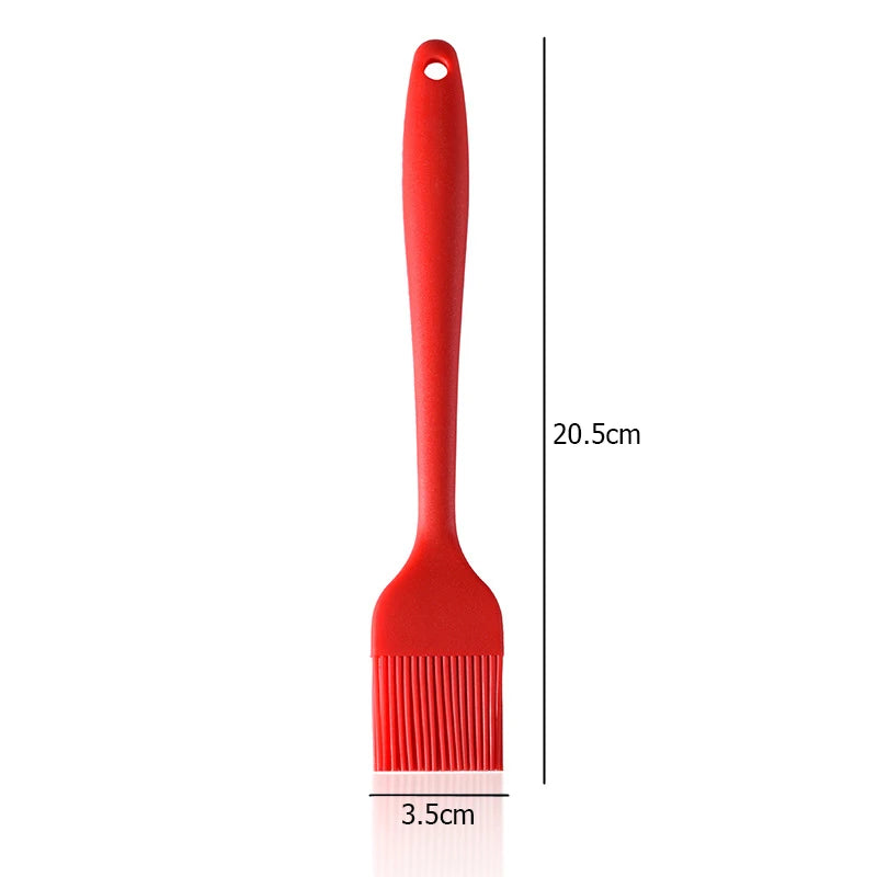 Heat Resistant Silicone Basting Brush – Pastry & Oil Brush for BBQ, Cooking & Baking – Best for Glazing, Marinating & Grilling – Available in Red, Yellow, Green, Pink, Blue & Black Colours