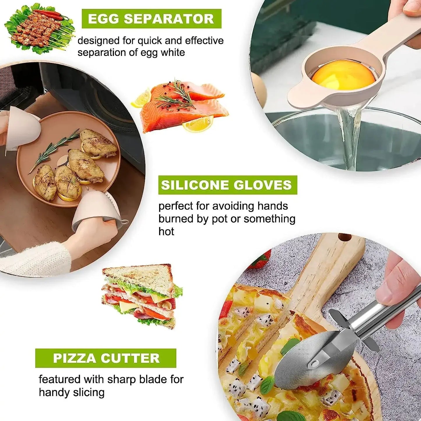 36-Piece Silicone Kitchen Utensils Set with Holder