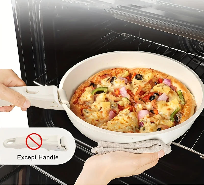 Non-Stick Cookware Set with Removable Handles