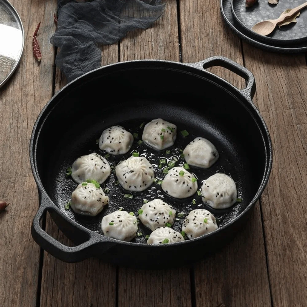 Cast Iron Skillet with Double Handles