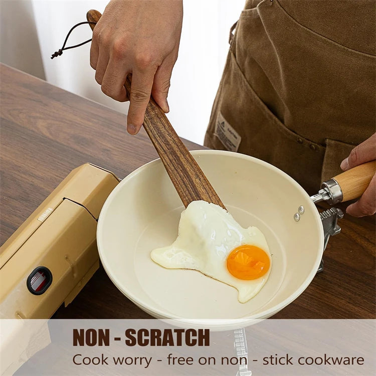 Acacia Wood Flat Cooking Spatula – Wooden Turner for Flipping & Scraping – Great for Nonstick Pans, Stir-Fries & Sautéing