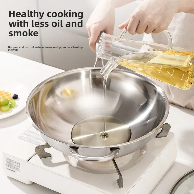 Food-grade 316 Stainless Steel Wok