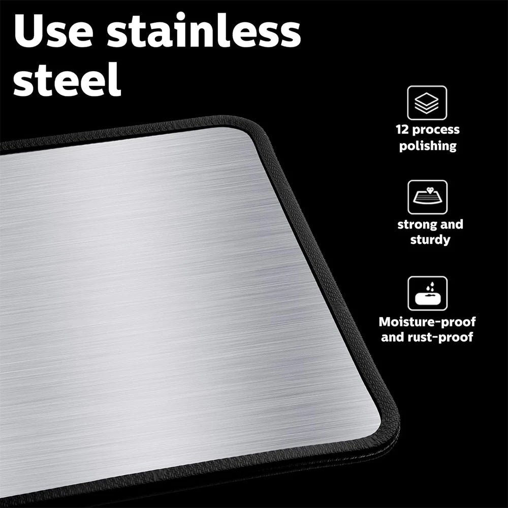 Foldable Stainless Steel Splatter Guard – Hob Oil Splash Board & Heat Shield – Great for Frying on the Stove Top – Available in Multiple Sizes